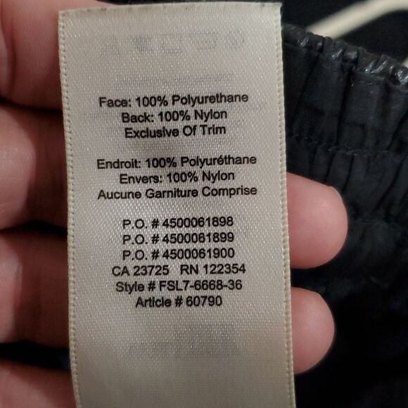 Wilfred Free Faux Leather High Rise Pants with Elastic Waist Size S - Picture 7 of 10